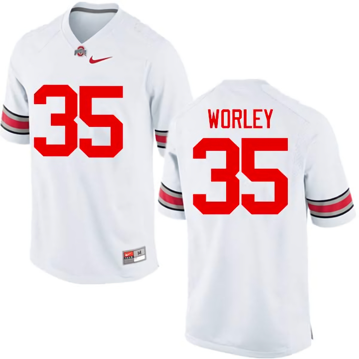 Chris Worley Ohio State Buckeyes Men's NCAA #35 Nike White College Stitched Football Jersey FWN4056JY